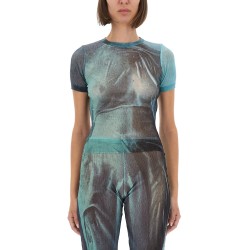 "WATER" MESH T-SHIRT