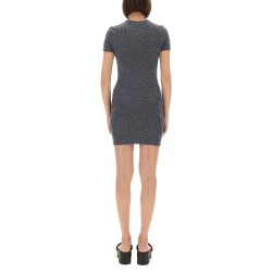 JACQUARD MINI DRESS WITH LOGO