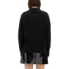 CASHMERE AND SILK LONG SLEEVE POLO SHIRT