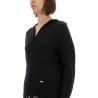 CASHMERE AND SILK LONG SLEEVE POLO SHIRT