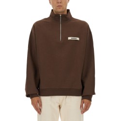 GROSGRAIN SWEATSHIRT WITH TURTLENECK