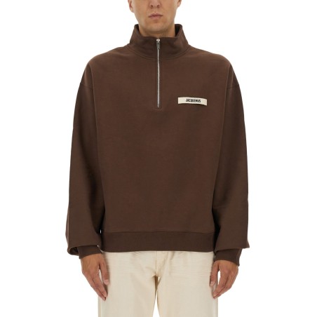 GROSGRAIN SWEATSHIRT WITH TURTLENECK