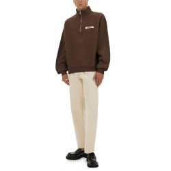 GROSGRAIN SWEATSHIRT WITH TURTLENECK