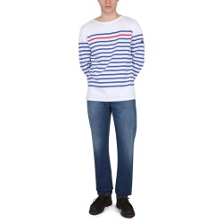 T-SHIRT NAVAL RAY ROUGE