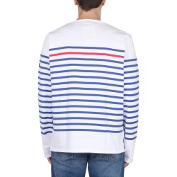 T-SHIRT NAVAL RAY ROUGE