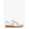 Replica low-top leather sneakers with suede inserts
