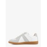 Replica low-top leather sneakers with suede inserts