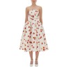 MIDI DRESS WITH FLORAL PRINT