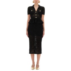 MIDI CROCHET DRESS WITH BOWS