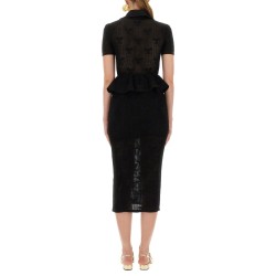 MIDI CROCHET DRESS WITH BOWS