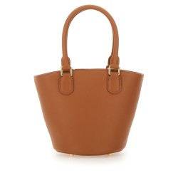 LEATHER TOTE BAG WITH CHARM