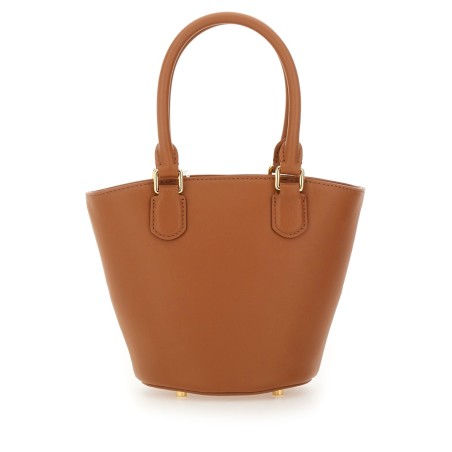LEATHER TOTE BAG WITH CHARM