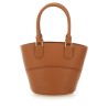 LEATHER TOTE BAG WITH CHARM