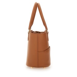 LEATHER TOTE BAG WITH CHARM