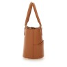 LEATHER TOTE BAG WITH CHARM