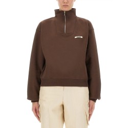 GROSGRAIN SWEATSHIRT WITH TURTLENECK