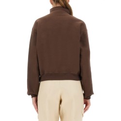 GROSGRAIN SWEATSHIRT WITH TURTLENECK