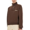 GROSGRAIN SWEATSHIRT WITH TURTLENECK