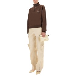 GROSGRAIN SWEATSHIRT WITH TURTLENECK