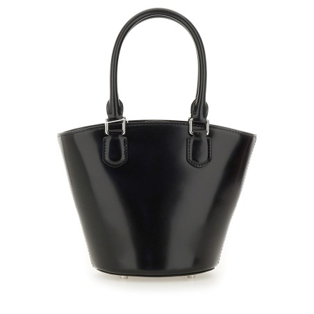 LEATHER TOTE BAG WITH CHARM