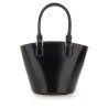 LEATHER TOTE BAG WITH CHARM