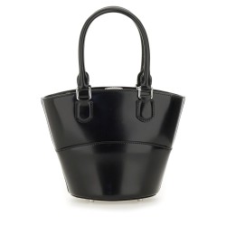 LEATHER TOTE BAG WITH CHARM
