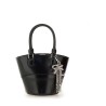 LEATHER TOTE BAG WITH CHARM