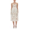 EMBROIDERED MIDI DRESS WITH BOW