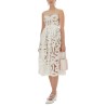 EMBROIDERED MIDI DRESS WITH BOW