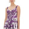 POPLIN LONG DRESS WITH MAJOLICA PRINT