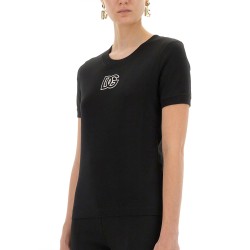 JERSEY T-SHIRT WITH DG LOGO EMBROIDERY