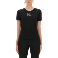 JERSEY T-SHIRT WITH DG LOGO EMBROIDERY