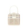 SATIN BEAUTY CASE WITH RHINESTONES