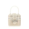 SATIN BEAUTY CASE WITH RHINESTONES