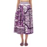 MAJOLICA PRINT PLEATED SKIRT