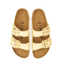 RAFFIA "ARIZONA BIG BUCKLE" SANDAL