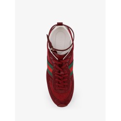 Re-Motion low-top suede sneakers with GG Supreme fabric inserts