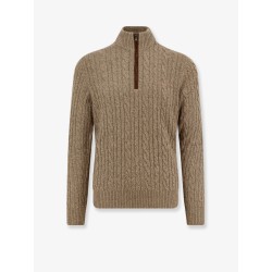 Cashmere sweater with rib knit
