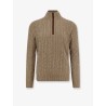 Cashmere sweater with rib knit
