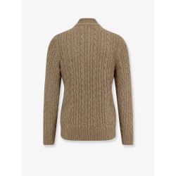 Cashmere sweater with rib knit
