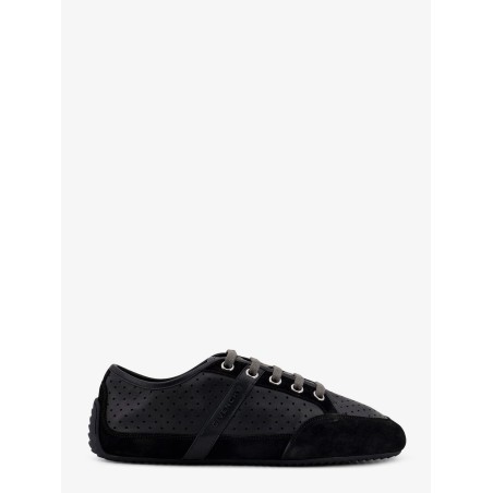 Baskets low-top leather and suede sneakers