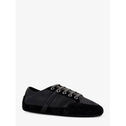 Baskets low-top leather and suede sneakers