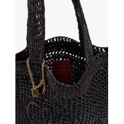 Summer banana rafia tote bag