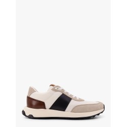 Technical fabric  and leather sneakers