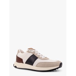 Technical fabric  and leather sneakers
