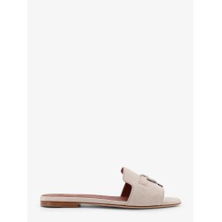 Summer Charms suede flat sandals