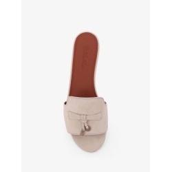 Summer Charms suede flat sandals