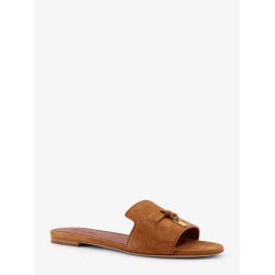 Summer Charms flat suede sandals