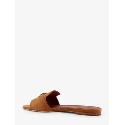 Summer Charms flat suede sandals