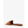 Summer Charms flat suede sandals